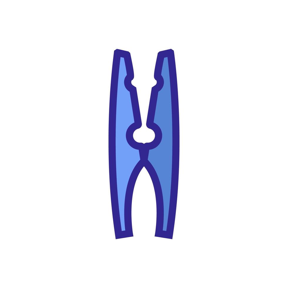 wasknijper pictogram vector. geïsoleerde contour symbool illustratie vector