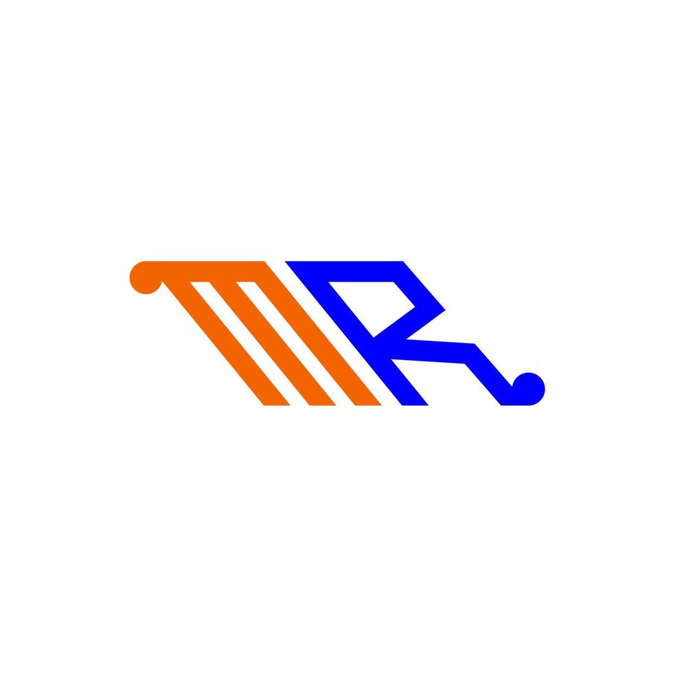 mr letter logo creatief ontwerp met vectorafbeelding vector