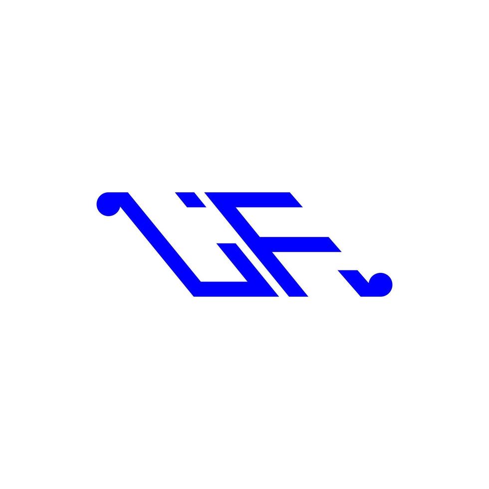 lf letter logo creatief ontwerp met vectorafbeelding vector