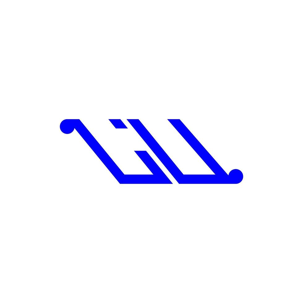lu letter logo creatief ontwerp met vectorafbeelding vector