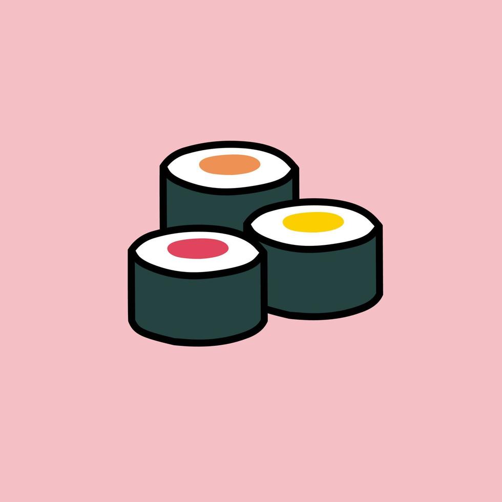 sushi vectorillustratie vector