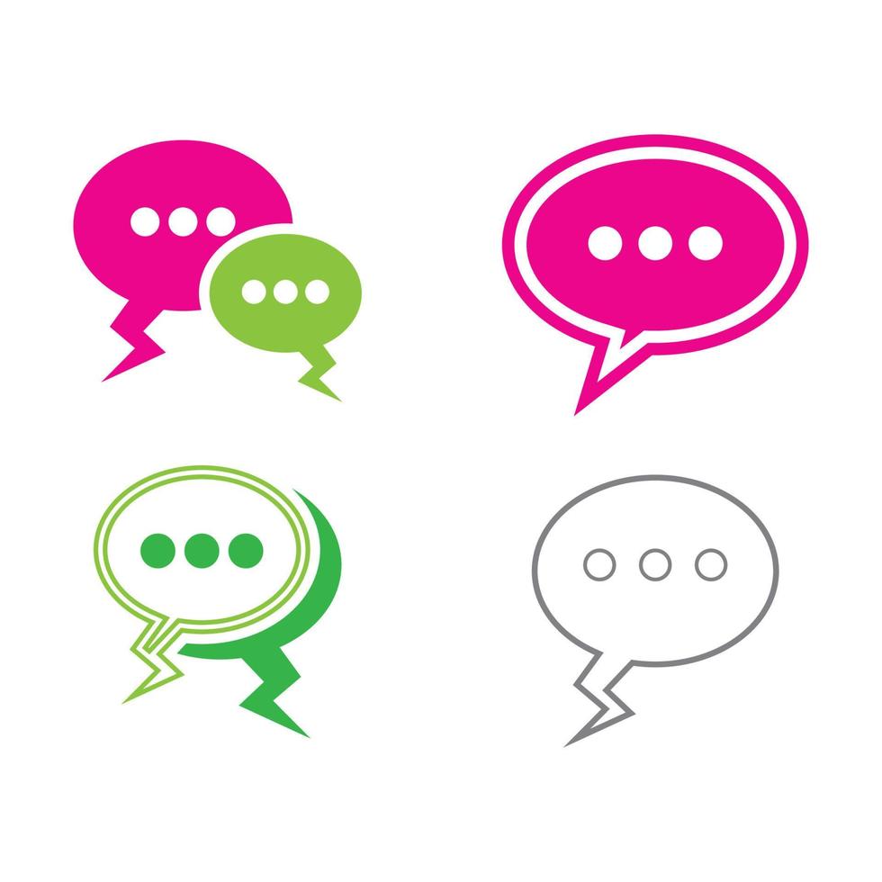buble chat pictogram vector illustratie ontwerp logo sjabloon