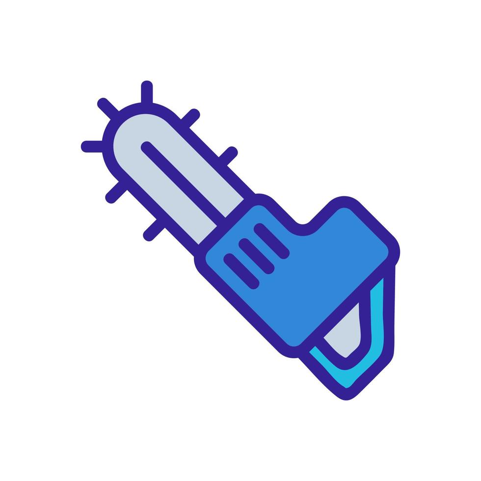 kettingzaag pictogram vector. geïsoleerde contour symbool illustratie vector