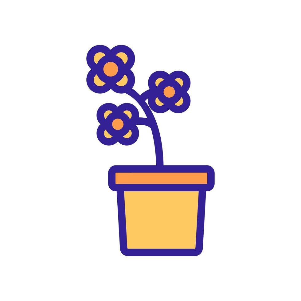 bloesem canola potting pictogram vector overzicht illustratie