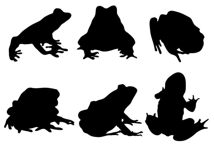 Gratis Kikker Silhouet Vector