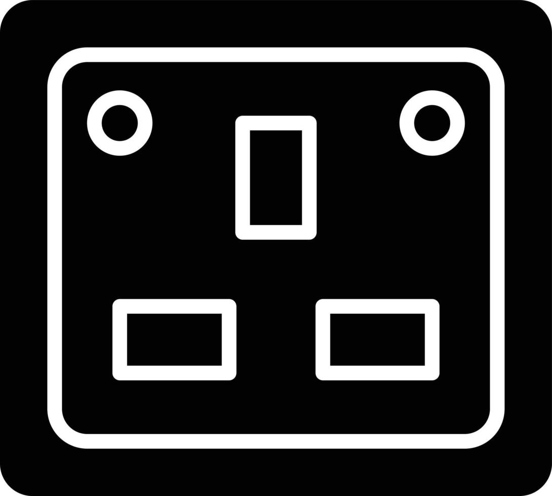 stopcontact vector pictogram ontwerp illustratie