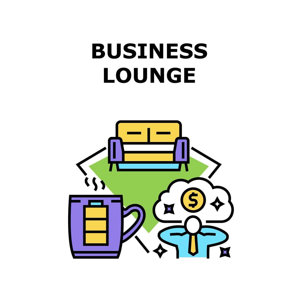 business lounge pictogram vectorillustratie vector