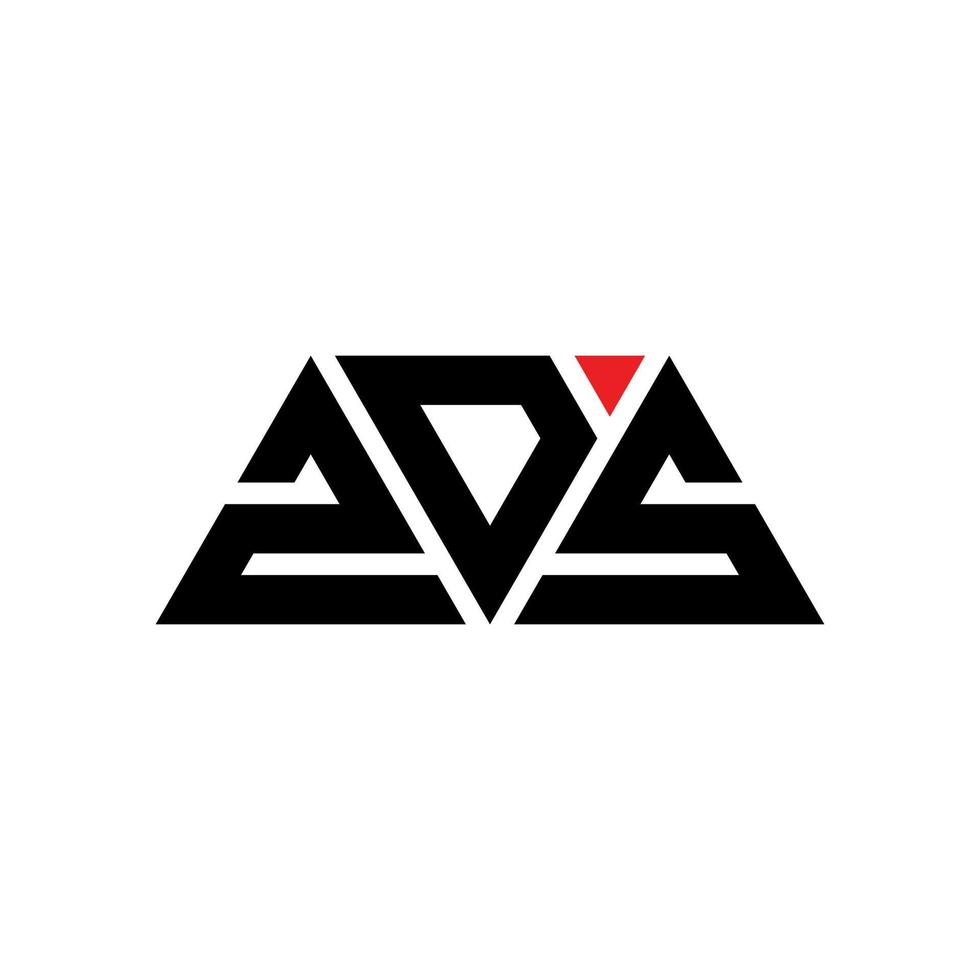 zds driehoek brief logo ontwerp met driehoekige vorm. zds driehoek logo ontwerp monogram. zds driehoek vector logo sjabloon met rode kleur. zds driehoekig logo eenvoudig, elegant en luxueus logo. zds
