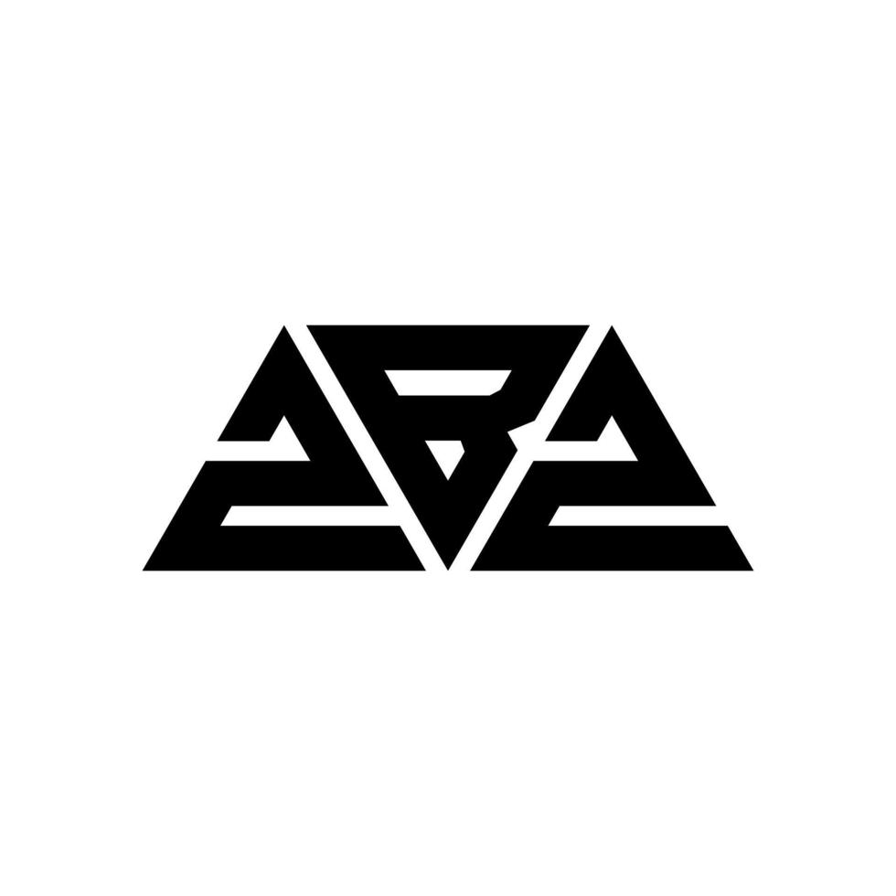 zbz driehoek brief logo ontwerp met driehoekige vorm. zbz driehoek logo ontwerp monogram. zbz driehoek vector logo sjabloon met rode kleur. zbz driehoekig logo eenvoudig, elegant en luxueus logo. zbz