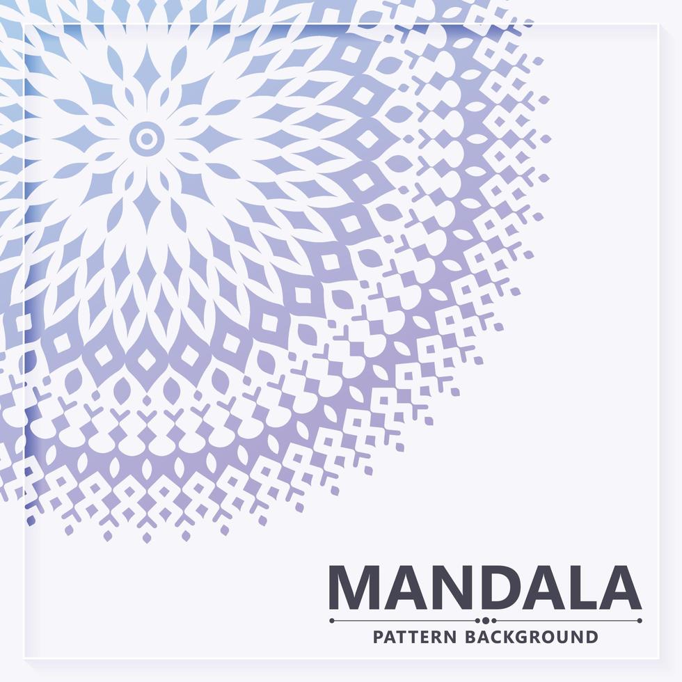 zachte kleur mandala stijl achtergrond vector