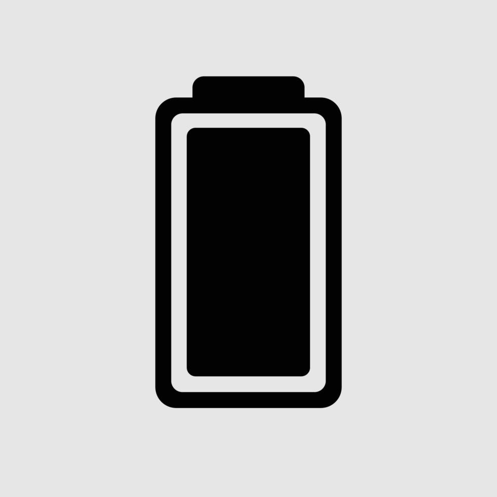 batterij vectorpictogram, ladingssymbool. eenvoudig, plat ontwerp voor web of mobiele app vector