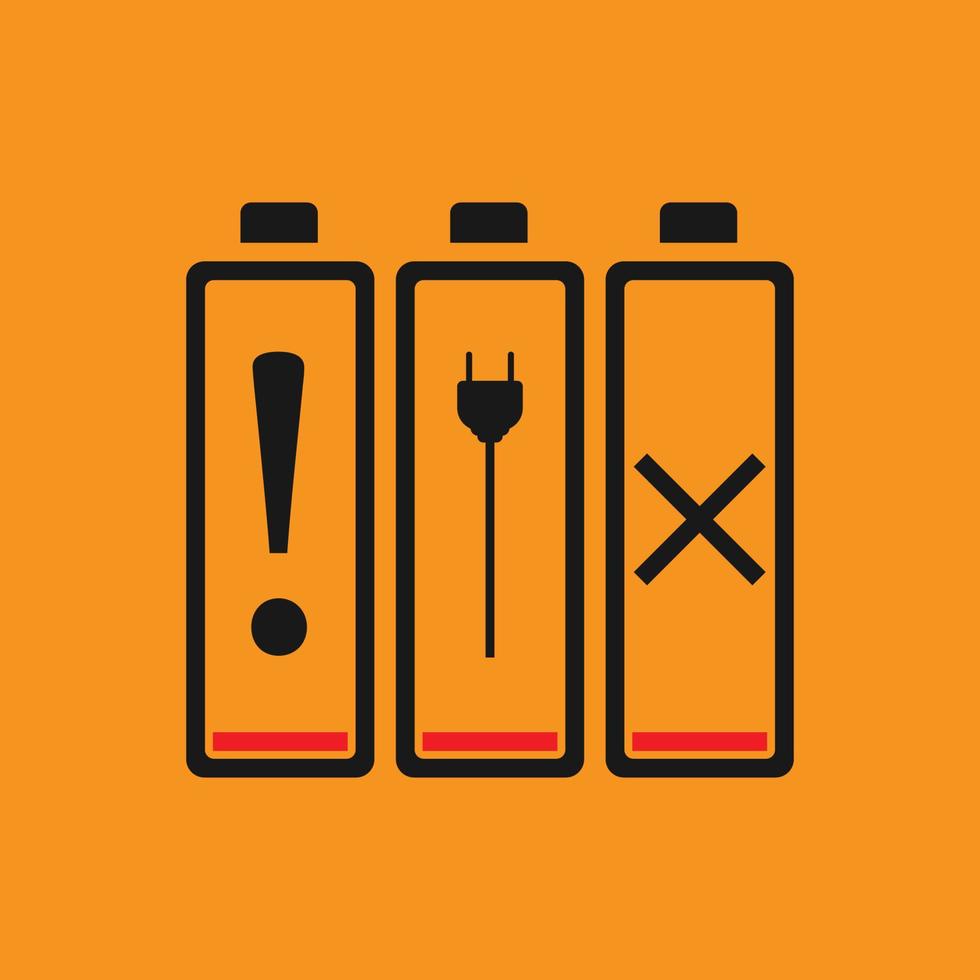 batterij vectorpictogram, ladingssymbool. eenvoudig, plat ontwerp voor web of mobiele app vector