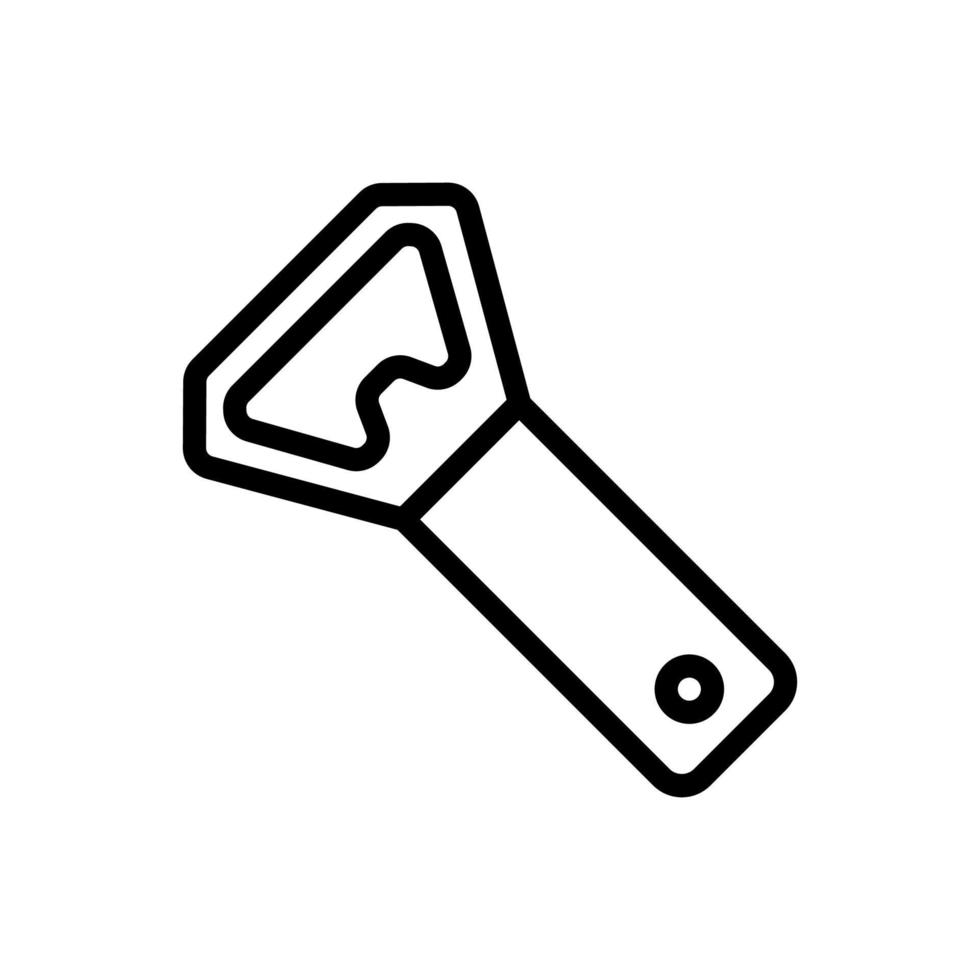 flesopener pictogram vector. geïsoleerde contour symbool illustratie vector