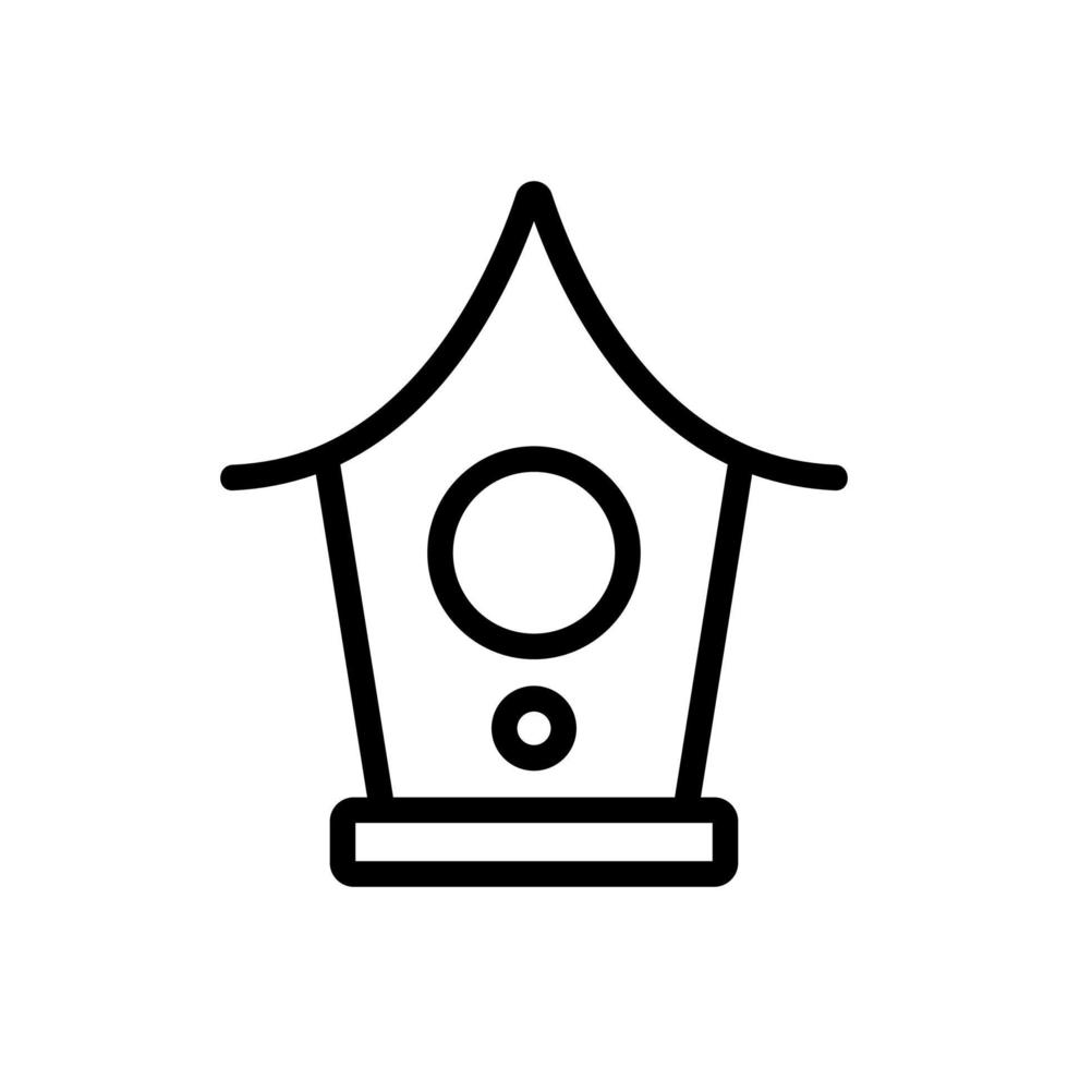 vogel huis pictogram vector. geïsoleerde contour symbool illustratie vector