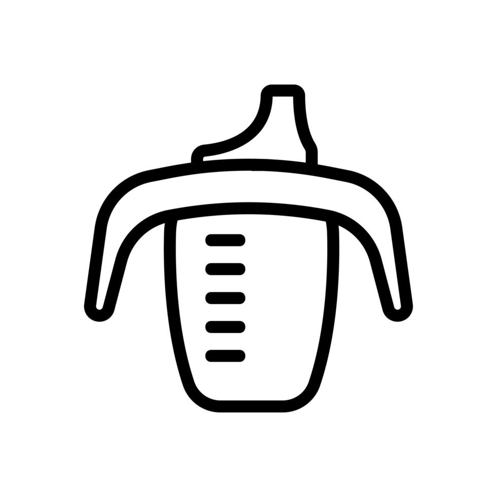 eten baby keuken icoon is een vector. geïsoleerde contour symbool illustratie vector