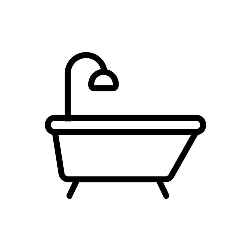 bad pictogram vector. geïsoleerde contour symbool illustratie vector