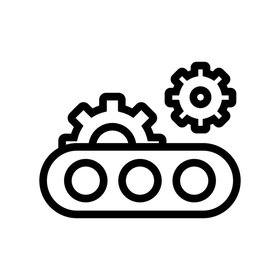 automatisering pictogram vector. geïsoleerde contour symbool illustratie vector