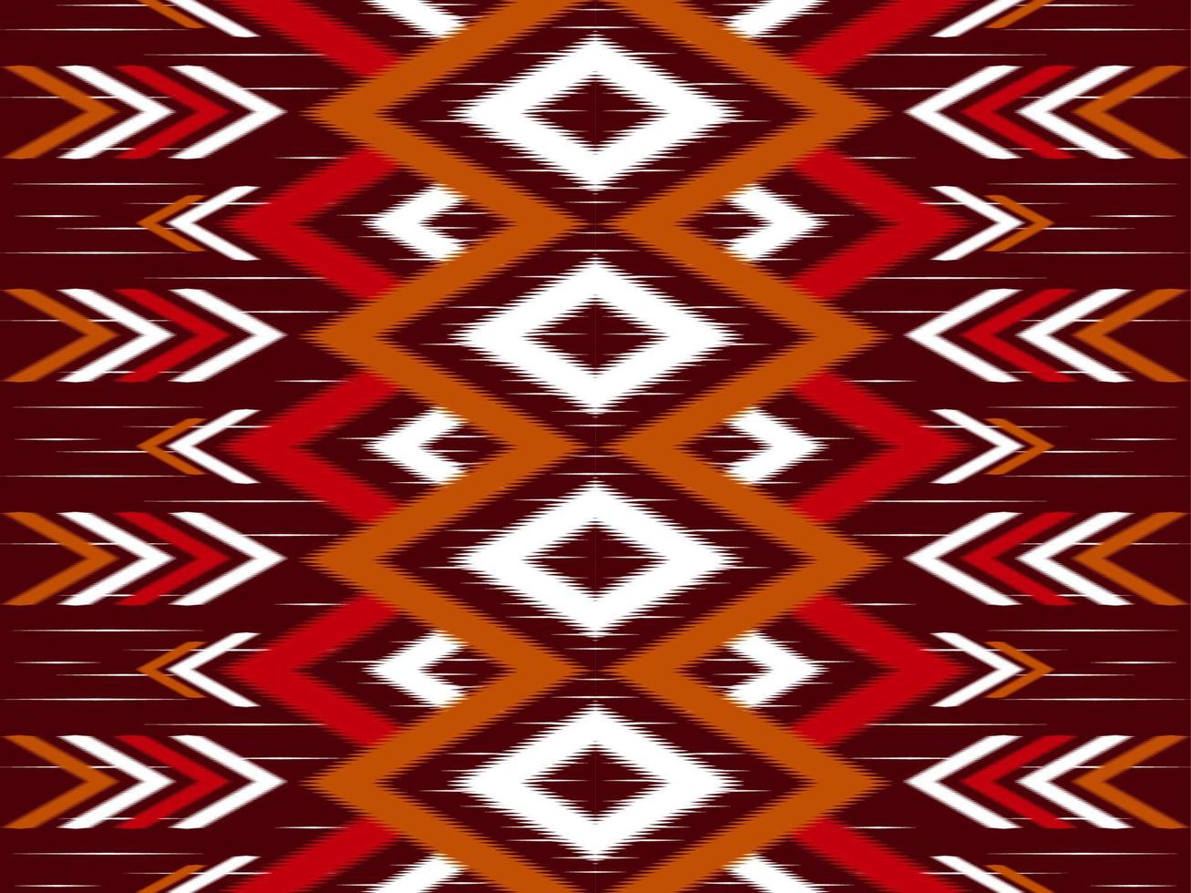 ikat chevron etnische naadloze patroon. traditionele tribale stijl. ontwerp voor achtergrond,illustratie,textuur,stof,batik,kleding,inwikkeling,behang,tapijt,borduurwerk vector