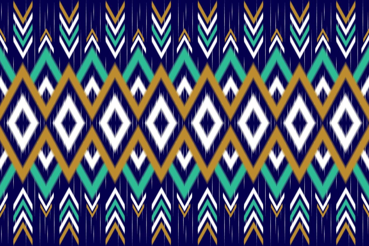 ikat chevron etnische naadloze patroon. traditionele tribale stijl. ontwerp voor achtergrond,illustratie,textuur,stof,batik,kleding,inwikkeling,behang,tapijt,borduurwerk vector