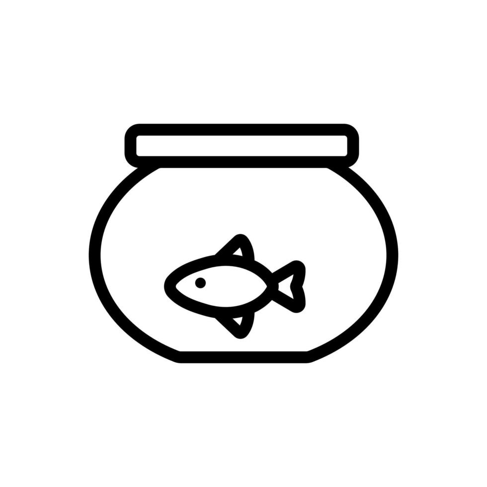 aquarium pictogram vector. geïsoleerde contour symbool illustratie vector