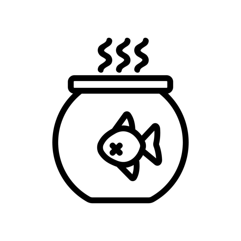 aquarium pictogram vector. geïsoleerde contour symbool illustratie vector