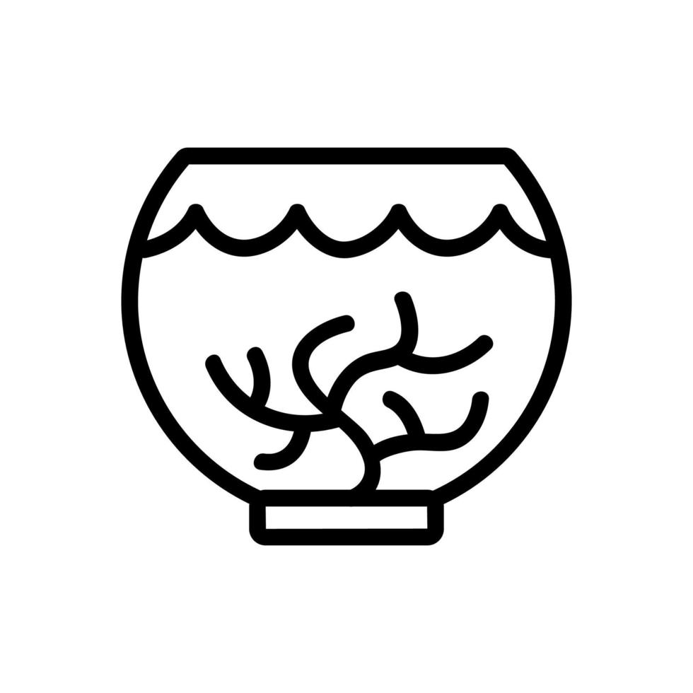 aquarium pictogram vector. geïsoleerde contour symbool illustratie vector