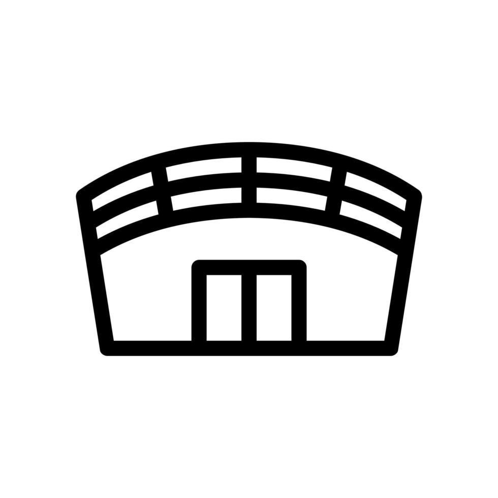 stadion pictogram vector. geïsoleerde contour symbool illustratie vector