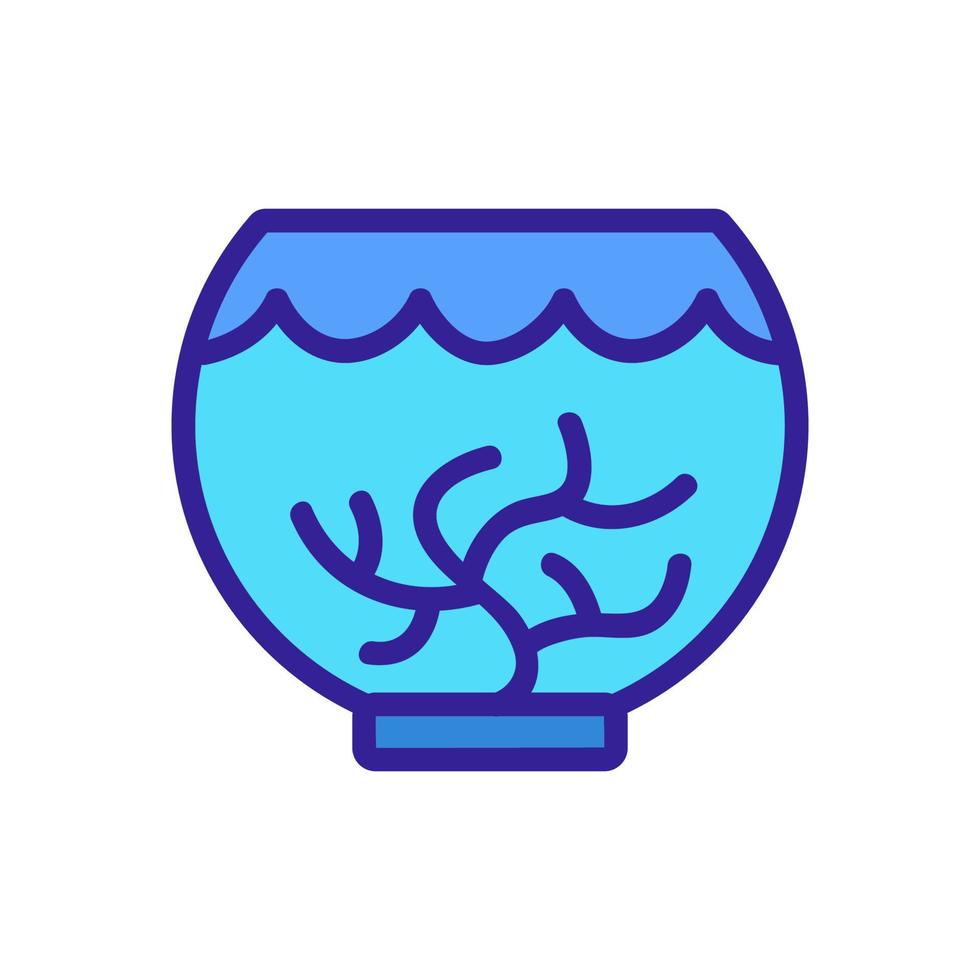 aquarium pictogram vector. geïsoleerde contour symbool illustratie vector