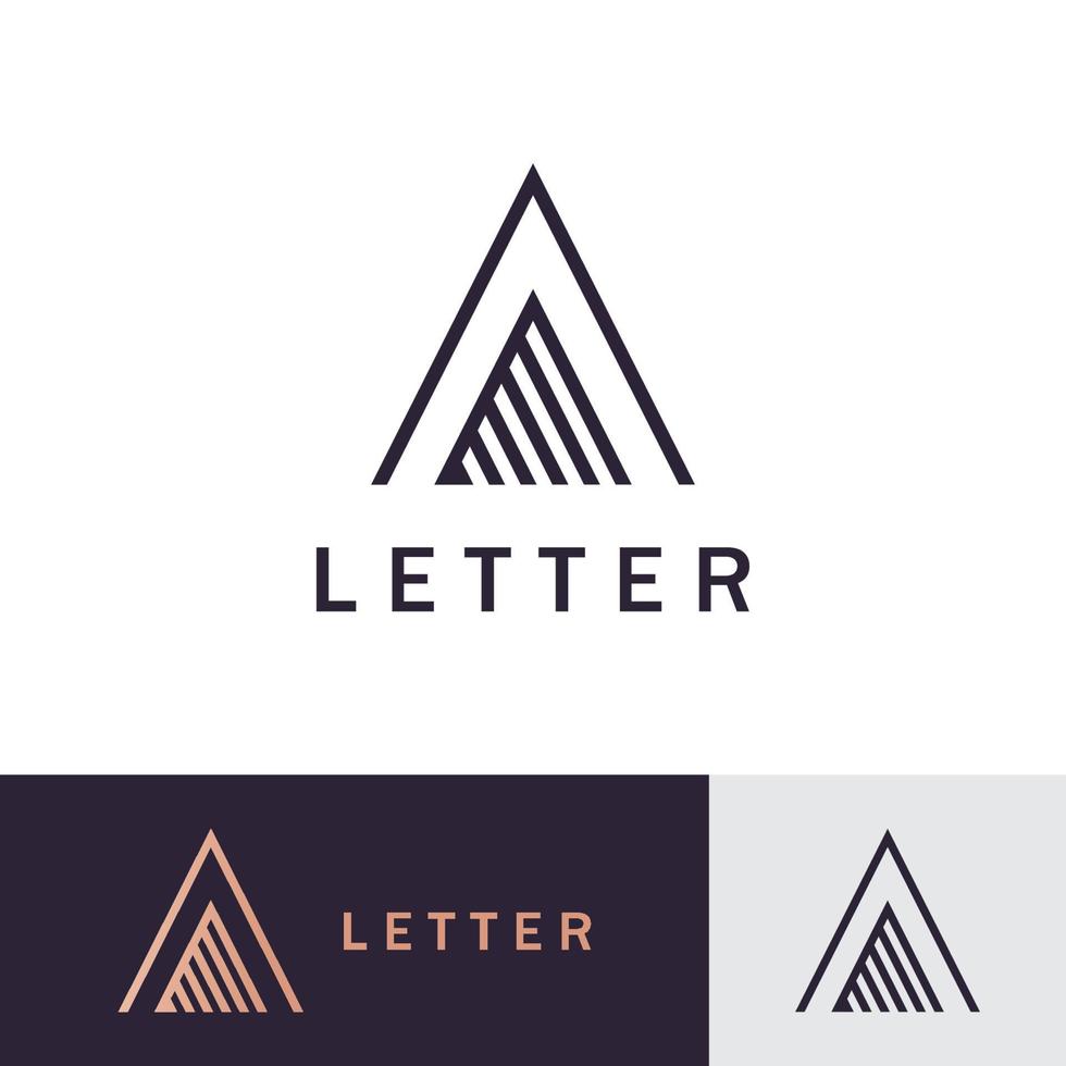 letter een logo, creatief een logo initiaal symbool voor uw bedrijf vector