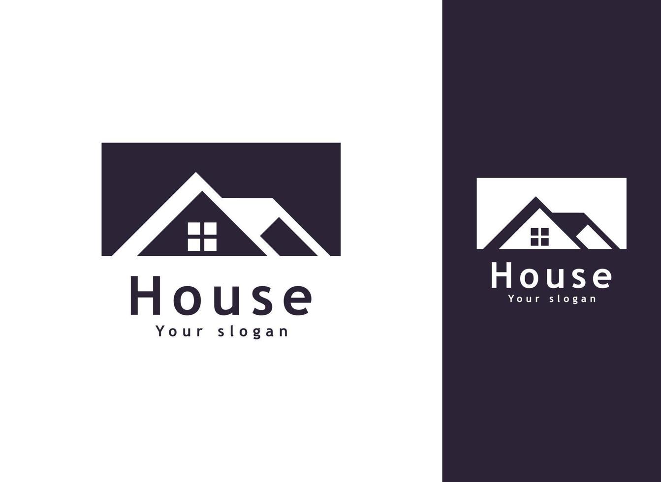 onroerend goed vector logo sjabloon, modern huis en onroerend goed logo