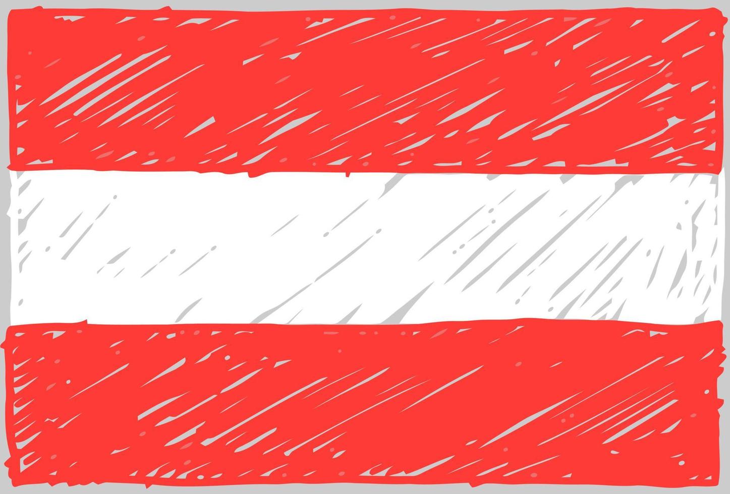 land vlag potlood of stift schets vector