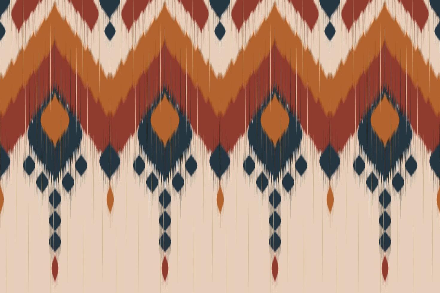 ikat naadloos patroon in stam. geometrische etnische traditioneel. Mexicaanse gestreepte stijl. ontwerp voor achtergrond, behang, vectorillustratie, stof, kleding, batik, tapijt, borduurwerk. vector