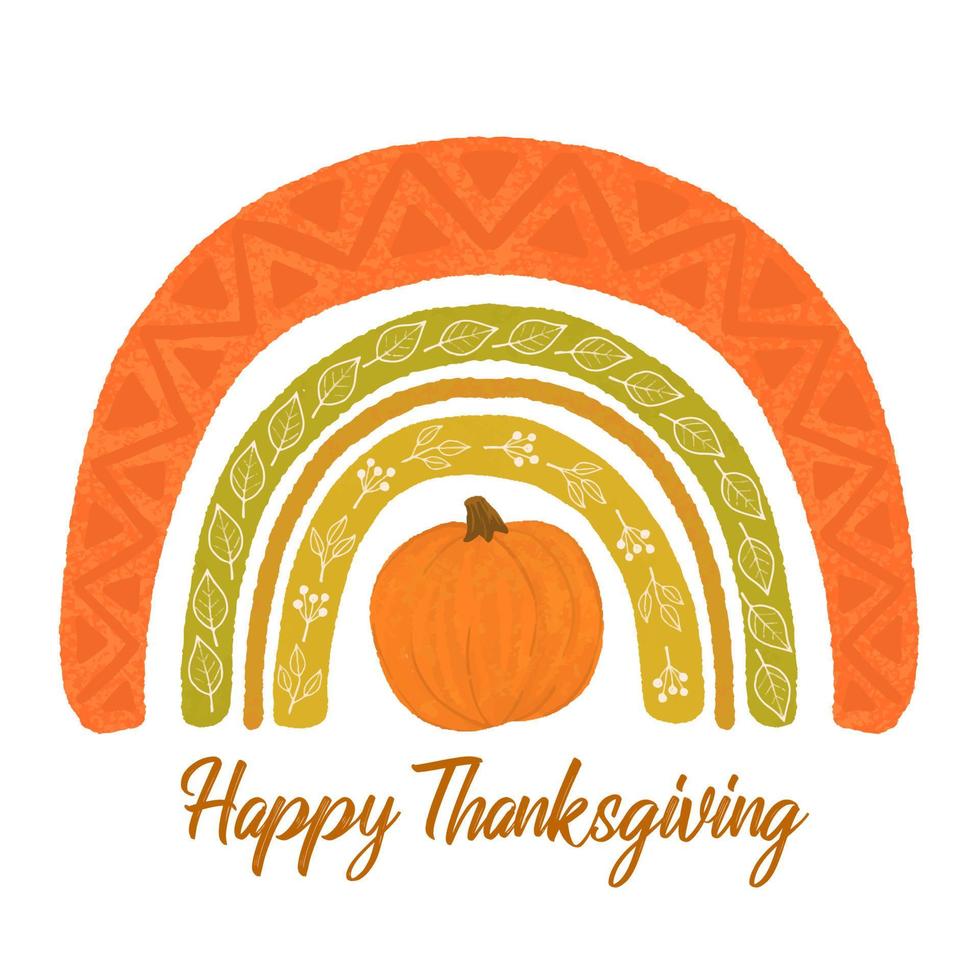 happy thanksgiving achtergrond, bedankt, pompoen icoon herfst herfstbladeren vector