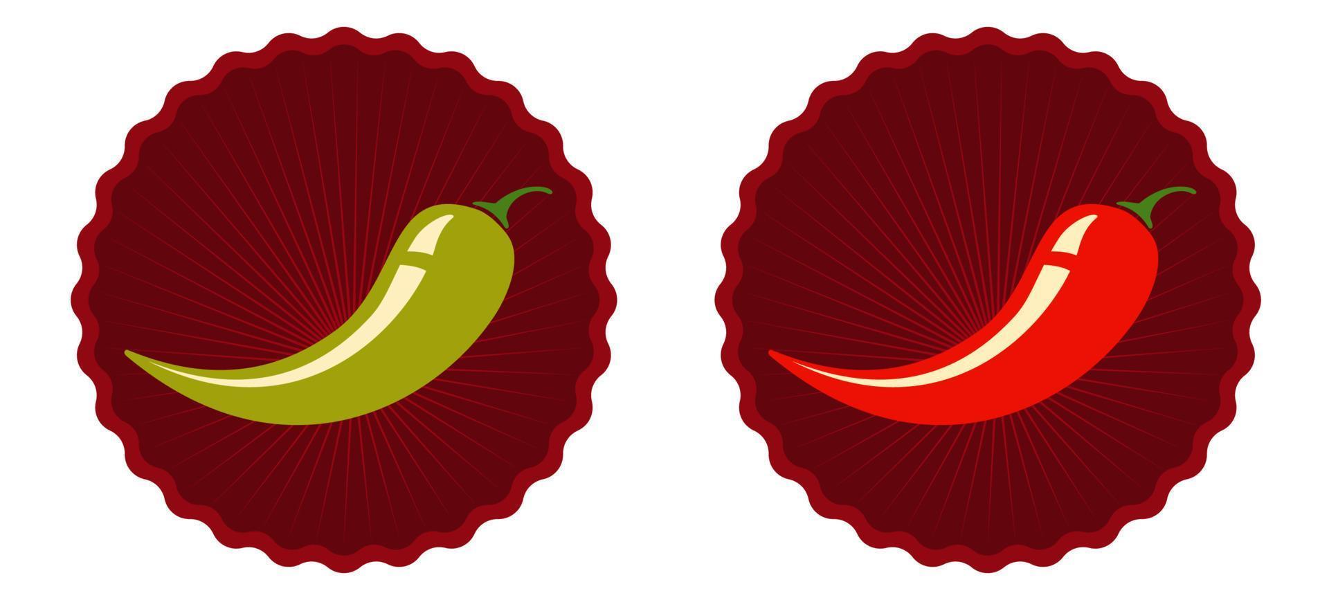 hete chili peper vector