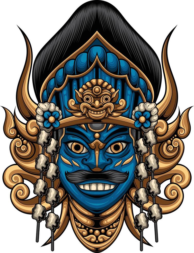 Indonesisch masker 1.1 vector