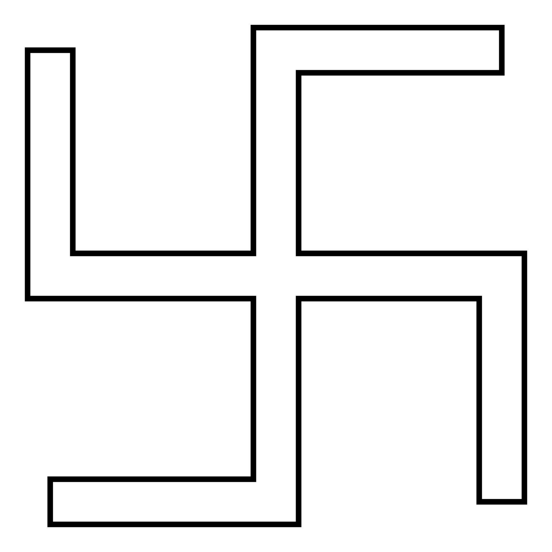 swastika fylfot pictogram zwarte kleur illustratie vlakke stijl eenvoudige afbeelding vector
