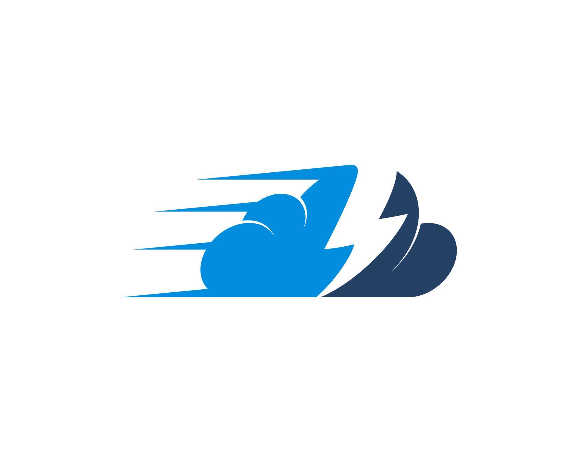 donderflits in het cloud-logo vector