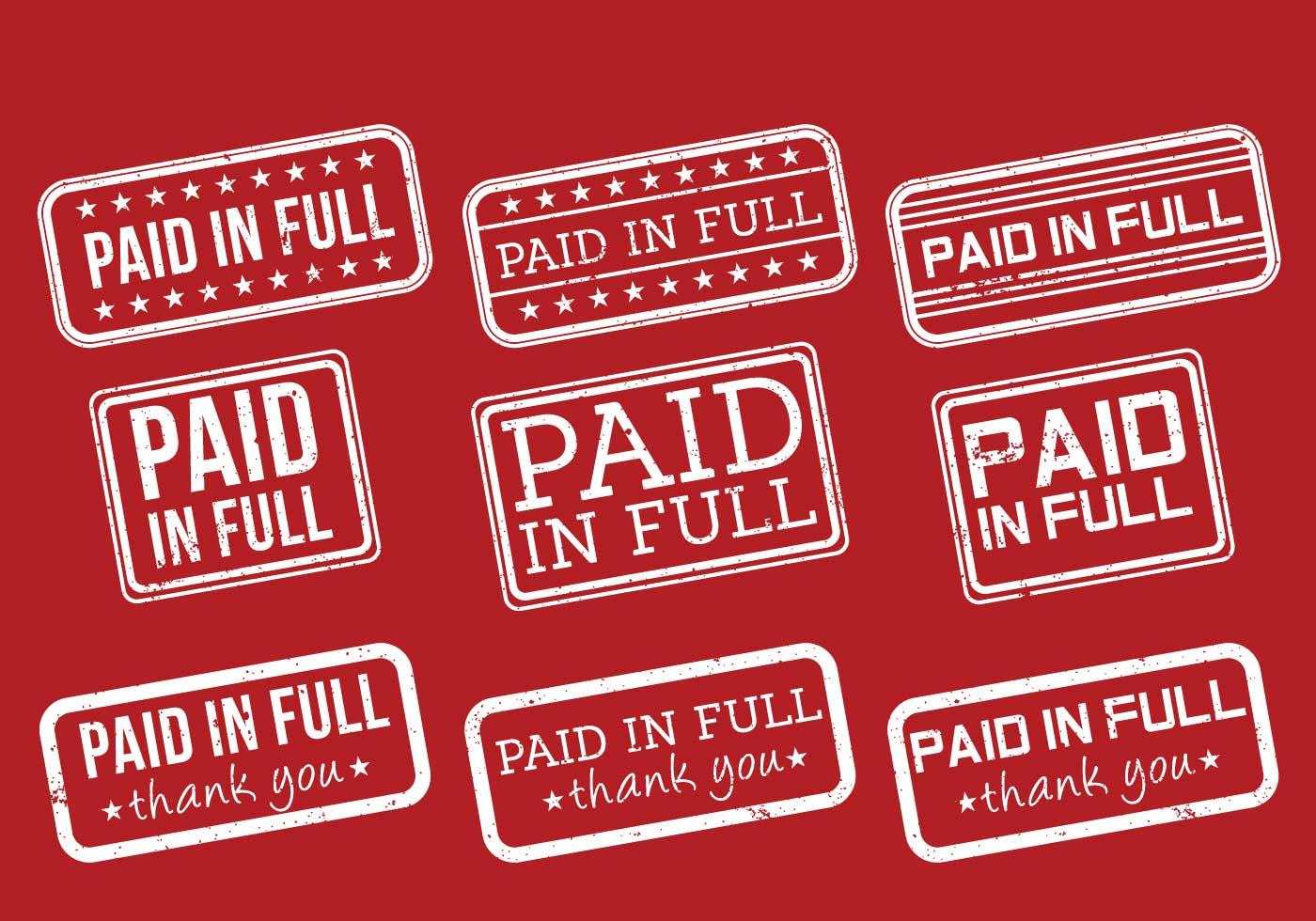 Paid. Штамп paid. All paid. Full paid.