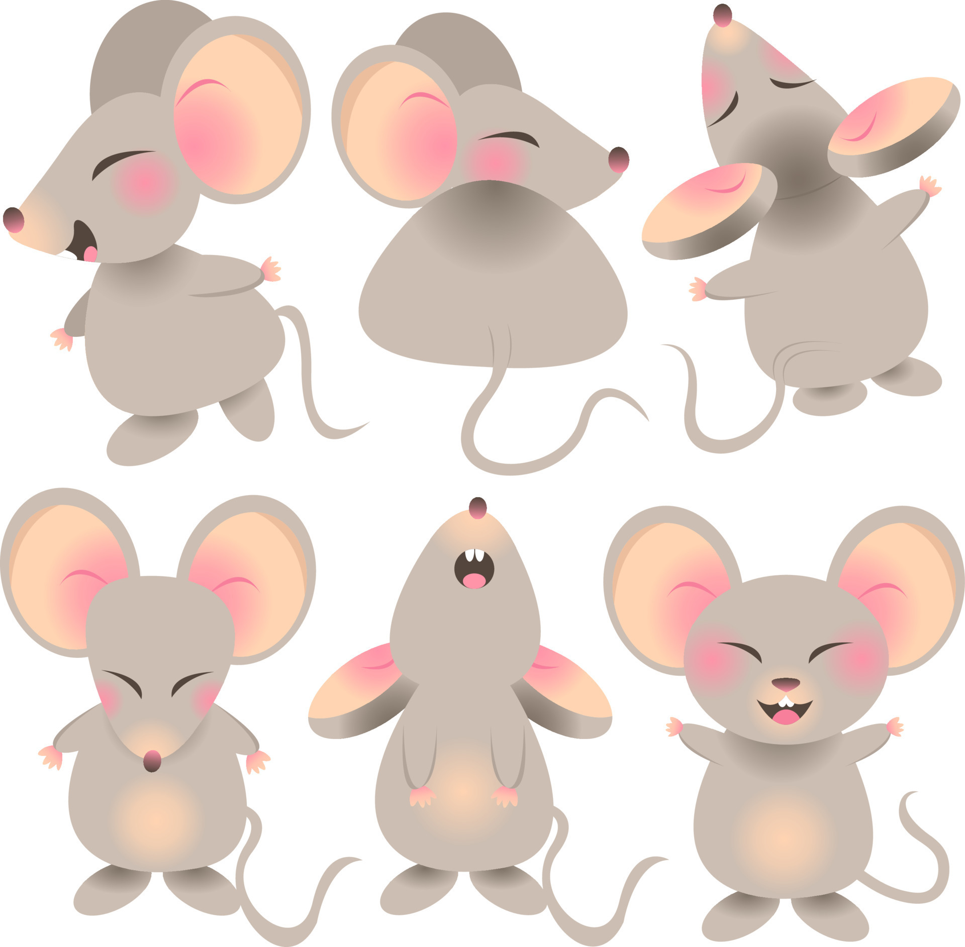 Landelijk metgezel dood schattige muizen karakter baby kind muis icon set kleine rat 10596138 -  Download Free Vectors, Vector Bestanden, Ontwerpen Templates