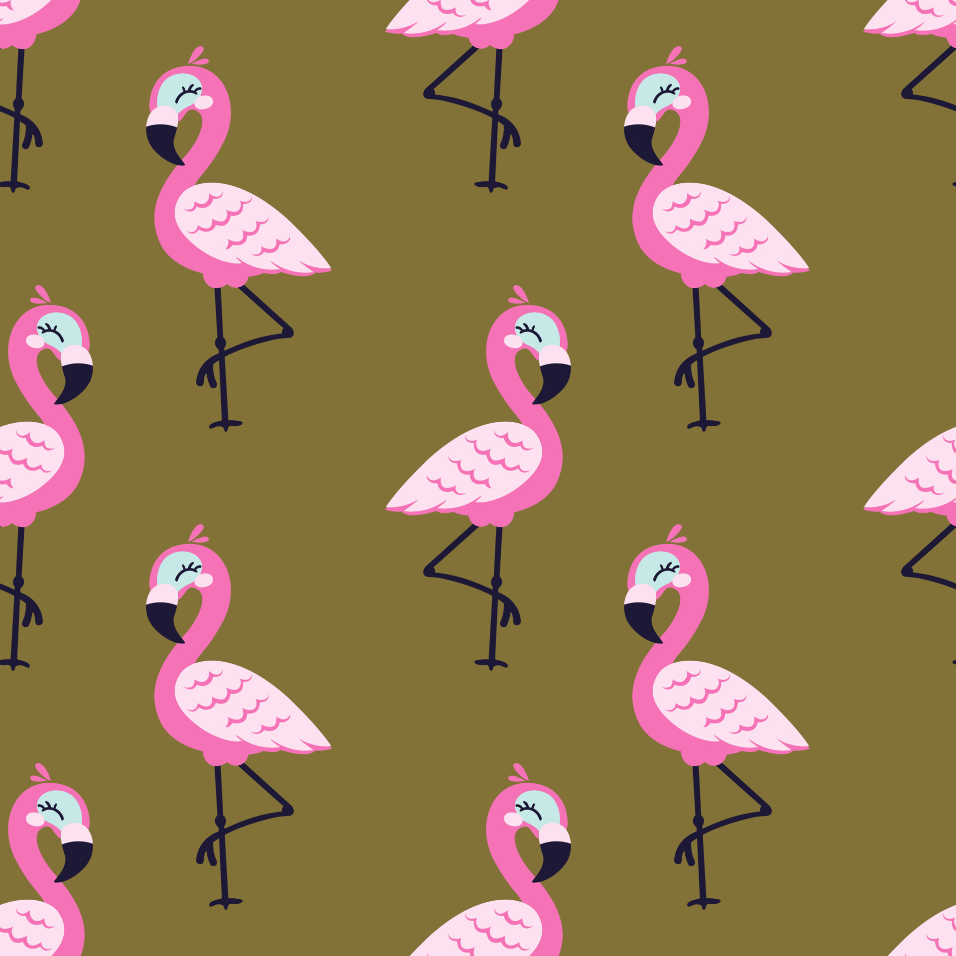 Enzovoorts Verzorgen Tienerjaren tekenfilm flamingo naadloos vector illustratie patroon achtergrond. ontwerp  voor gebruik backdrop behang allemaal over- kleding stof afdrukken en  anderen. wild dieren backdrop ontwerp gemakkelijk Bewerk en aanpasbare  11514166 Vectorkunst bij Vecteezy