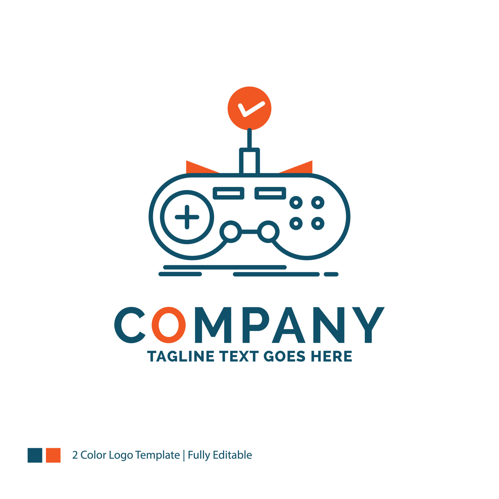 Onderscheiden Aftrekken schijf controleren. controleur. spel. gamepad. gaming logo ontwerp. blauw en  oranje merk naam ontwerp. plaats voor slogan. bedrijf logo sjabloon.  12914482 - Download Free Vectors, Vector Bestanden, Ontwerpen Templates