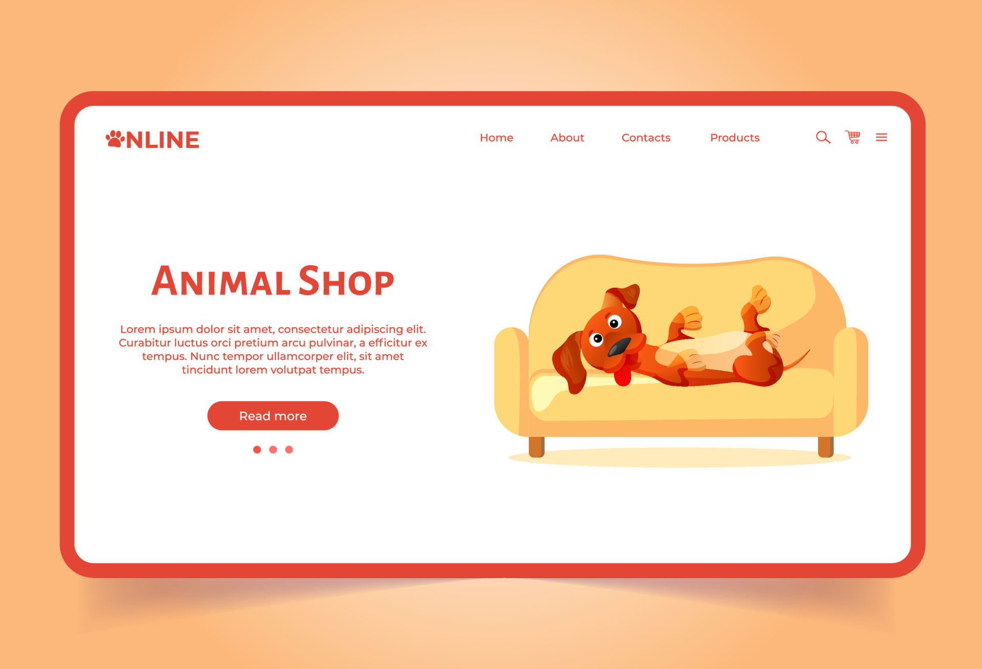 huisdier winkel landen bladzijde sjabloon. online op te slaan. hond kat winkel. huisdieren zorg. scherm voor ui, web. vlak tekenfilm stijl. 13115123 - Download Free Vectors, Vector Bestanden, Ontwerpen Templates