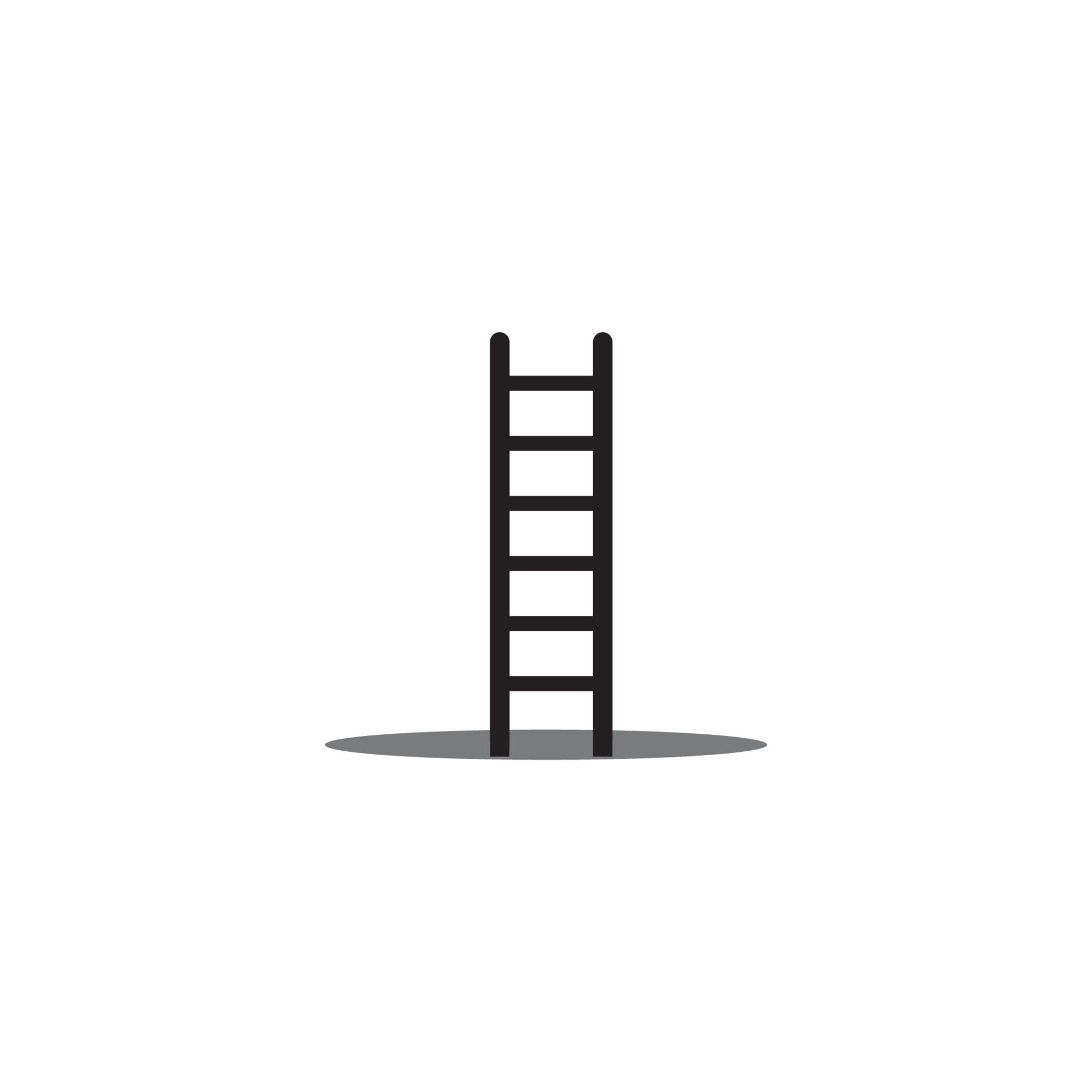 Koning Lear Vakantie Op de kop van ladder en trap logo sjabloon vector icoon illustratie 13389966 - Download  Free Vectors, Vector Bestanden, Ontwerpen Templates