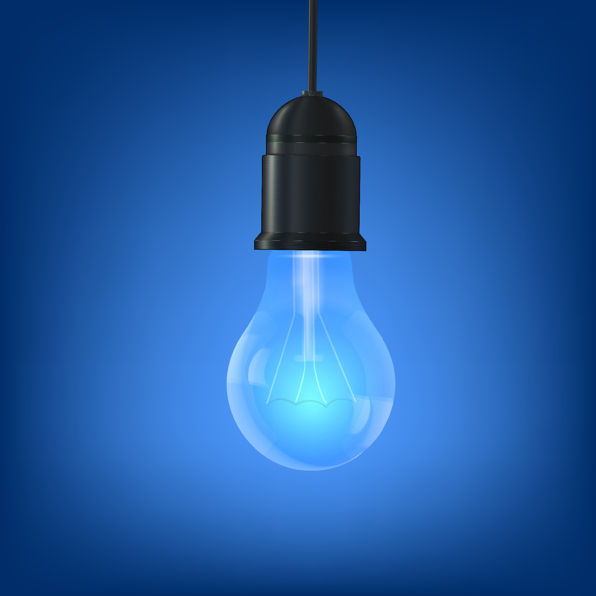 naakt presentatie maandag vector realistisch licht lamp Aan blauw achtergrond. 16400921 - Download  Free Vectors, Vector Bestanden, Ontwerpen Templates