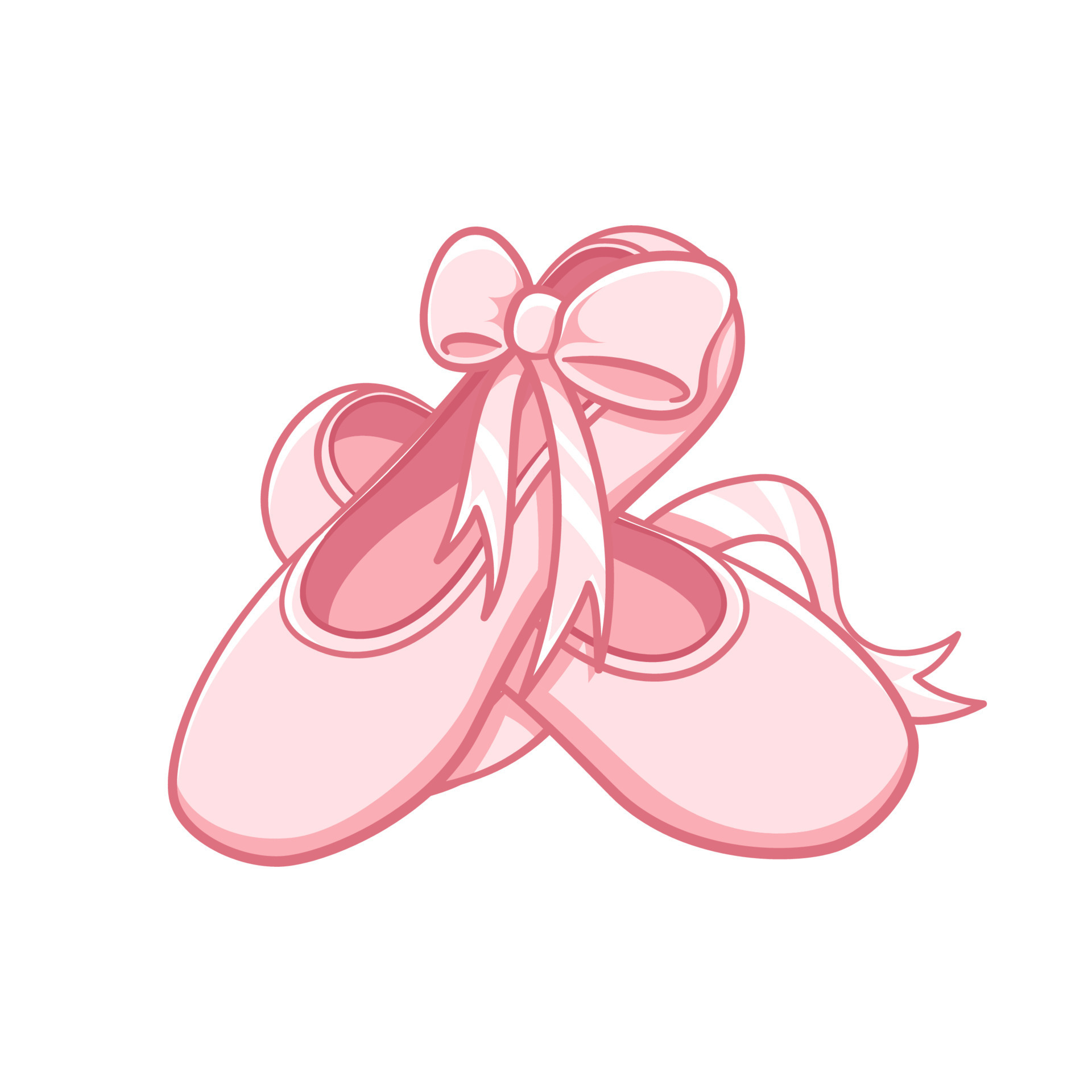 Succesvol solide ethisch pastel roze paar- van pointe schoenen met lint clip art, ballet schoenen  gemakkelijk vlak vector illustratie. balletdanseres, ballet danser schoenen  uitrusting teken symbool. 16461437 - Download Free Vectors, Vector  Bestanden, Ontwerpen Templates