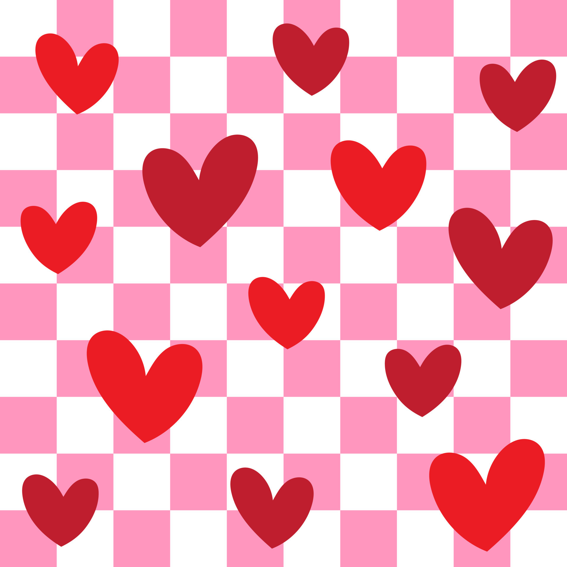 schattig hart valentijnsdag liefde wit rood roze kleur confetti vlak stijl kleding stof textiel controleren geruit naadloos patroon achtergrond zomer voorjaar groet kaart vector 19865378 - Download Free Vectors, Vector Bestanden,
