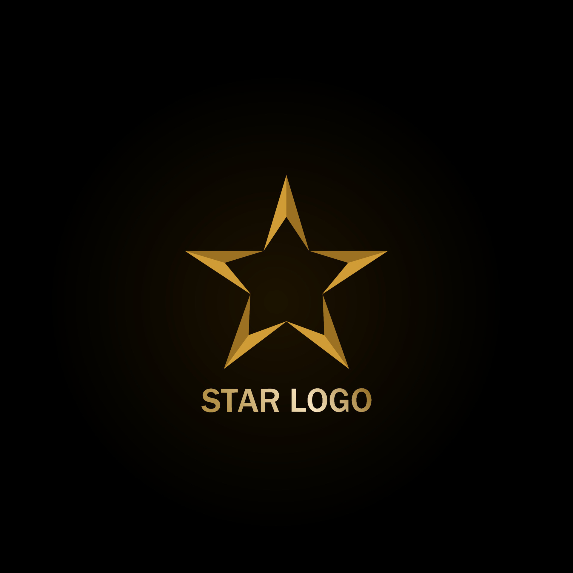 Coöperatie Spectaculair Verovering goud ster logo vector Aan zwart achtergrond. perfect voor uw bedrijf logo  of groot evenement logo. 20713078 Vectorkunst bij Vecteezy