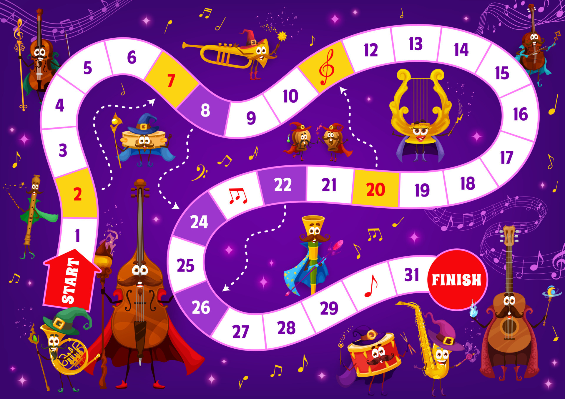 ontploffing Onvergetelijk Overwinnen kind bord spel tovenaar muziek- instrument tekens 21022551 - Download Free  Vectors, Vector Bestanden, Ontwerpen Templates