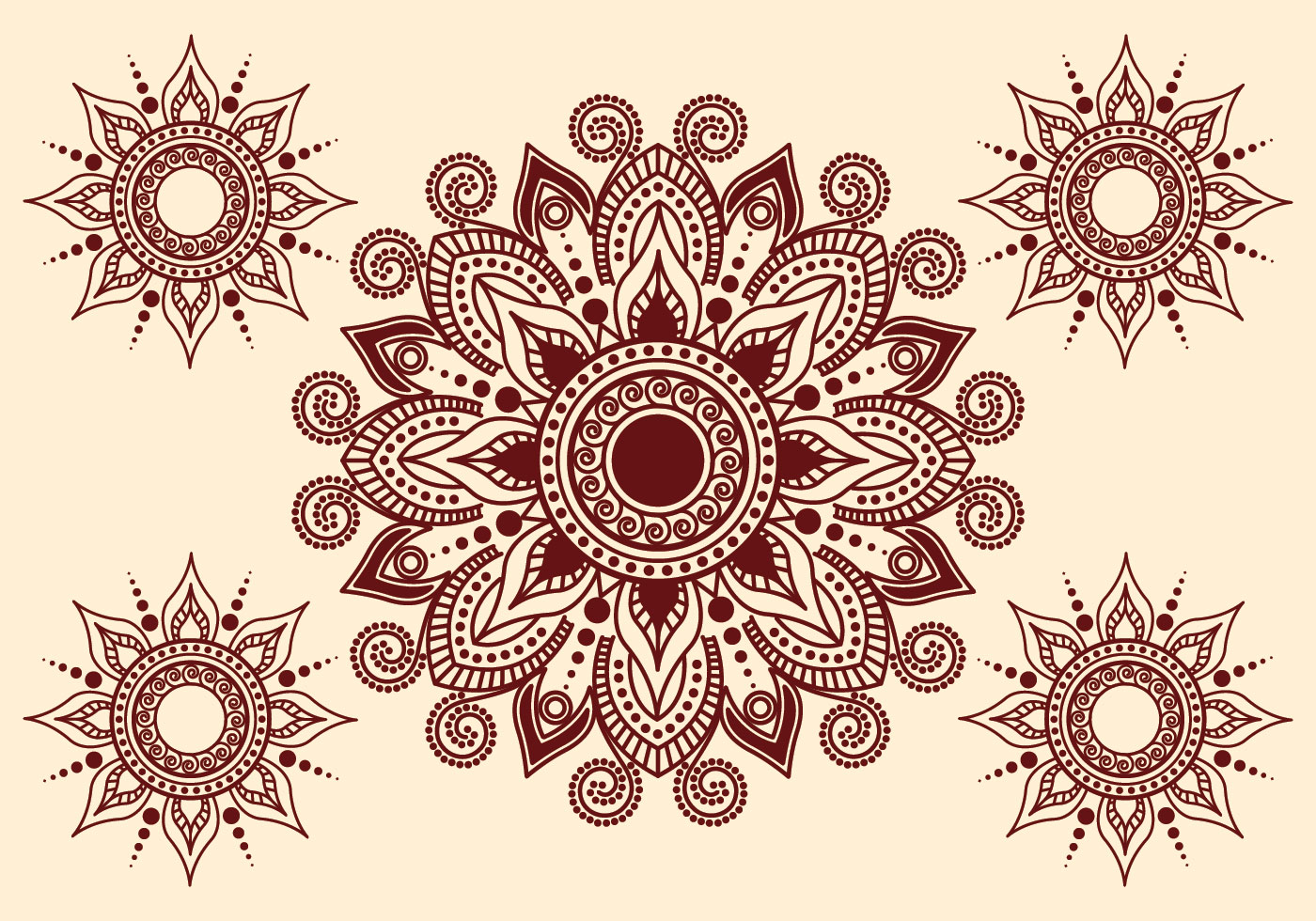 Vloeibaar vredig In de genade van henna kunst vector 220551 - Download Free Vectors, Vector Bestanden,  Ontwerpen Templates