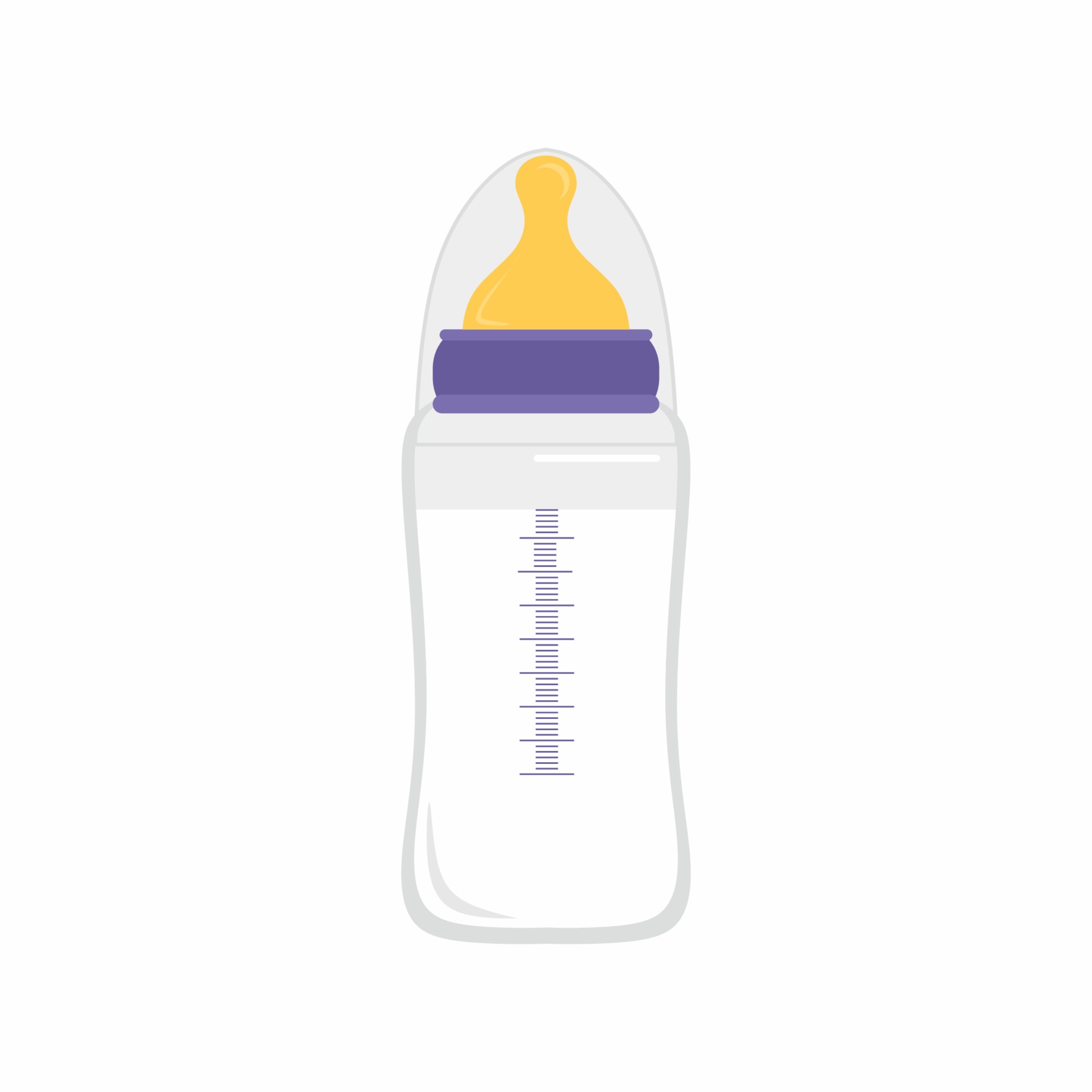 groot Denken Ver weg babymelk fles pictogram. babyvoeding fles geïsoleerd op een witte  achtergrond. babyfles met speen en segmentatie. platte vectorillustratie  voor baby, fles, feeder ontwerpconcept. 2284990 Vectorkunst bij Vecteezy